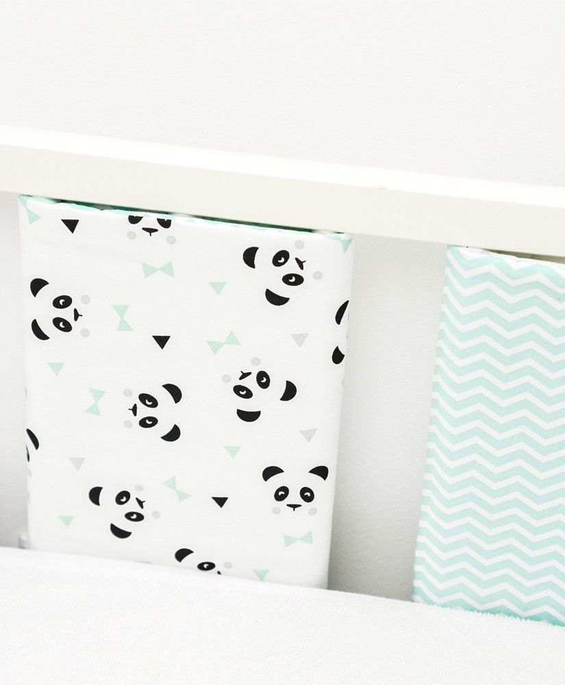 Lot de 6 protections de barreaux assorties pour tour de lit de bébé, thème  panda : accessoires-bebe par petitlion